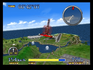 Pilotwings 64 (USA) In game screenshot
